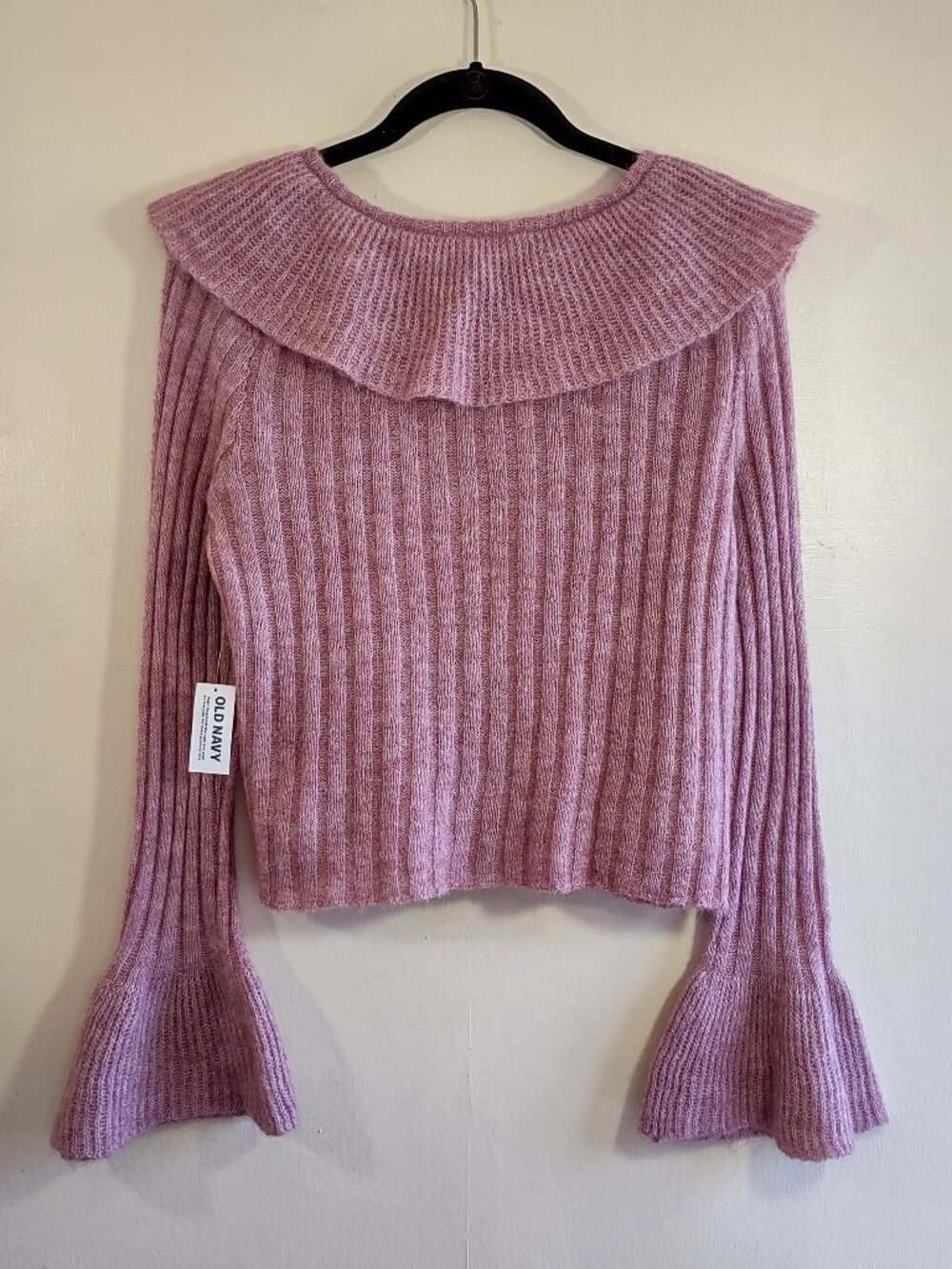 Peasant Ruffle Wool Sweater Top Size Medium Euro Femme Indie Ren Faire NWT - Picture 4 of 9